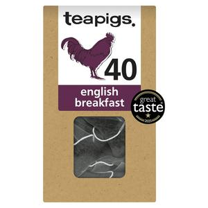 Teapigs English Breakfast tea temples 40 pack imported from the UK