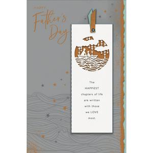 Gibson Father's Day card with bookmark, UK version