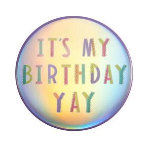 Wonder Birthday Badge Large Party Accessory (British brand)