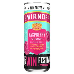 Smirnoff Raspberry Crush & Lemonade Ready To Drink Cocktail 250ml