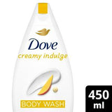 Dove body wash creamy indulge 450ml tropical floral scent, UK version
