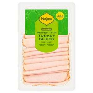 Najma wafer thin turkey slices 125g, imported from the UK