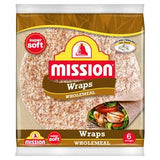 Mission wholemeal wraps 367g, imported from the UK