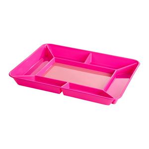 Sainsbury's pink food platter multi-compartment 45x35x4cm (British brand)