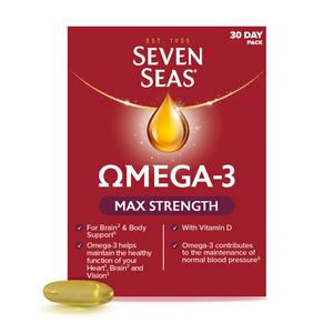Seven Seas Omega-3 Fish Oil Capsules 30 Pack (British brand)
