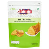 Jaimin Methi Puri fried Indian bread 200g pack imported, UK version