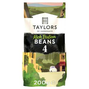Taylors of Harrogate Rich Italian Roast Coffee Beans 200g