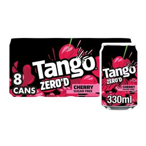 Tango Cherry Sugar Free Soft Drink 8x330ml (British brand)