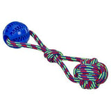 Petface treat ball on rope toy, imported from the UK