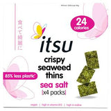 Itsu Crispy Seaweed Thins Sea Salt 4x5g, UK version