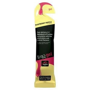 Torq raspberry ripple energy gel 45g (British brand)