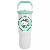Hello Kitty Stainless Steel Cup Green White 850ml, UK version