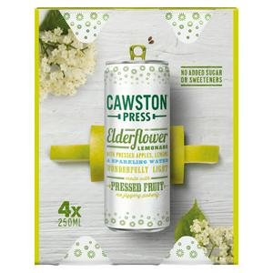 Cawston Press Elderflower Lemonade 4 x 250ml - British product