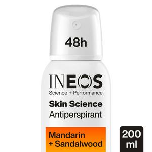 Ineos Skin Science mandarin sandalwood antiperspirant spray 200ml, UK version