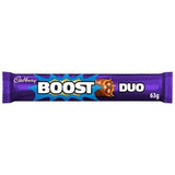 Cadbury Boost Duo milk chocolate bar 63g - British product