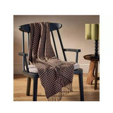 Habitat Houndstooth Throw Brown Black 150x125cm, UK version