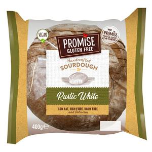 Promise gluten free rustic white bread 400g - British product