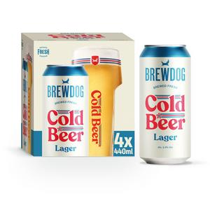 BrewDog lager bottle pack 4x440ml - British product