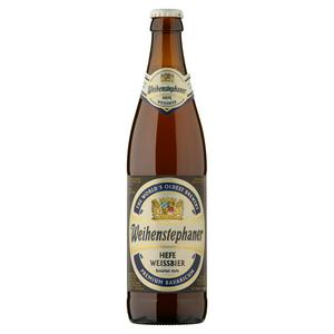 Weihenstephaner beer Hefe Weissbier 50cl (British brand)