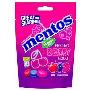 Mentos Chewy Dragees Assorted Fruit Flavours Sweets 140g