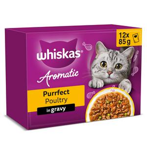 Whiskas 1+ Wet Cat Food Pouches 12x85g (British brand)