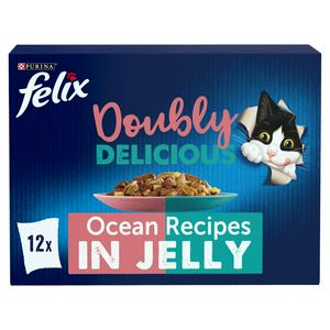 Felix wet cat food ocean recipes 85g packs , UK version