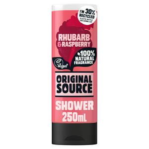 Original Source shower gel Rhubarb Raspberry 250ml, imported from the UK