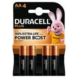 Duracell AA batteries Pack of 4 - British product
