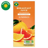 Sainsbury's breakfast juice orange grapefruit 1L (British brand)