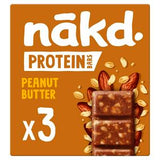 Nakd peanut butter protein bars 3x45g, imported from the UK