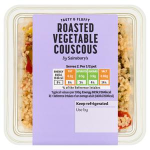 Sainsbury's Roasted Vegetable Couscous 200g chilled meal (British brand)