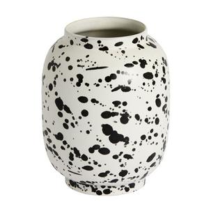Habitat Faro Stamped Vase White 25.5cm