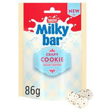 Milkybar Buttons Crispy Cookie White Chocolate 86g, imported from the UK