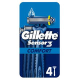 Gillette Sensor 3 disposable razors pack of 4, UK version