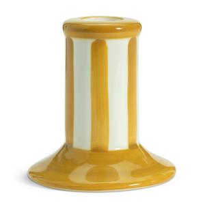 Habitat ceramic taper candle holder mustard 9cm, UK version