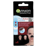 Garnier Pure Active charcoal nose strips 4 packs, UK version