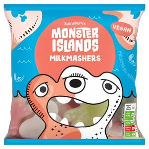Sainsbury's Monster Islands Milkmashers Milk Fruit Jelly Sweet 150g