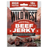 Wild West beef jerky snack strips 60g (British brand)
