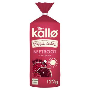 Kallo Veggie Cakes Beetroot Balsamic Seasoning 122g, UK version
