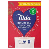 Tilda Long Grain Boil in Bag Rice 250g (British brand)