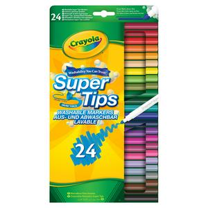 Crayola Super Tips felt tip markers pack of 24 - British product