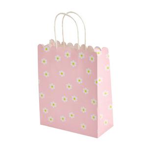 Sainsbury's pink daisy print party gift bags pack of 10 (British brand)