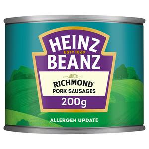 Heinz Baked Beans & Richmond Sausages 200g, UK version