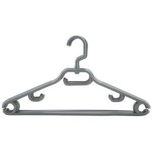 Sainsbury's Silver Plastic Clothes Hangers Pack of 6 (British brand)
