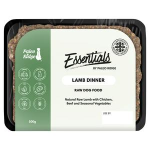 Paleo Ridge Lamb Dinner Raw Dog Food 500g, imported from the UK
