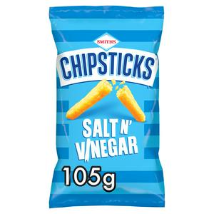 Smiths Chipsticks Salt Vinegar Crisps 105g (British brand)