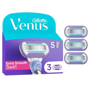 Gillette Venus Swirl women's razor replacement blades x3, UK version