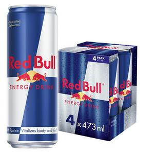 Red Bull Energy Drink 473ml Multipack of 4, imported from the UK