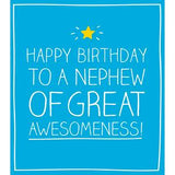 Pigment Nephew Birthday Card 16 x 17.6 cm, imported from the UK