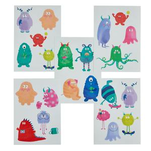 Sainsbury's Home monsters stickers 5 sheets (British brand)